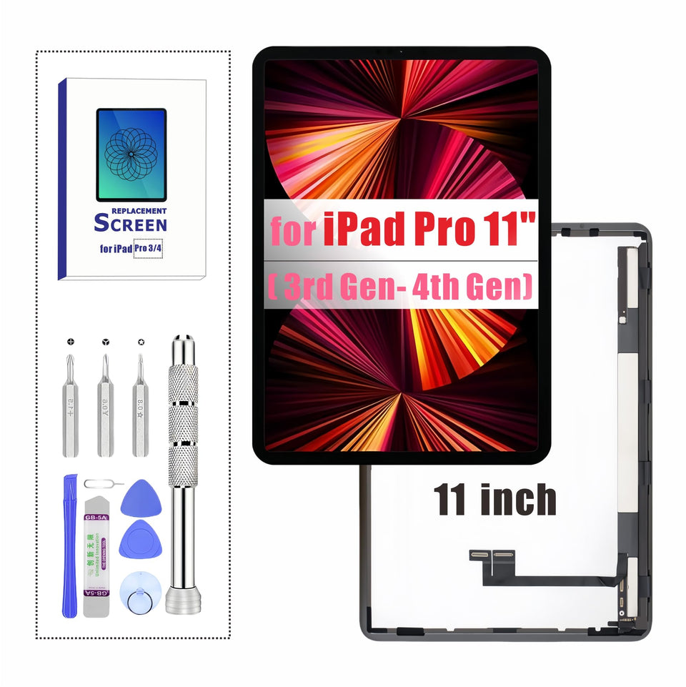 ZTR iPad Pro 11 front-view screen kit for DIY repairs