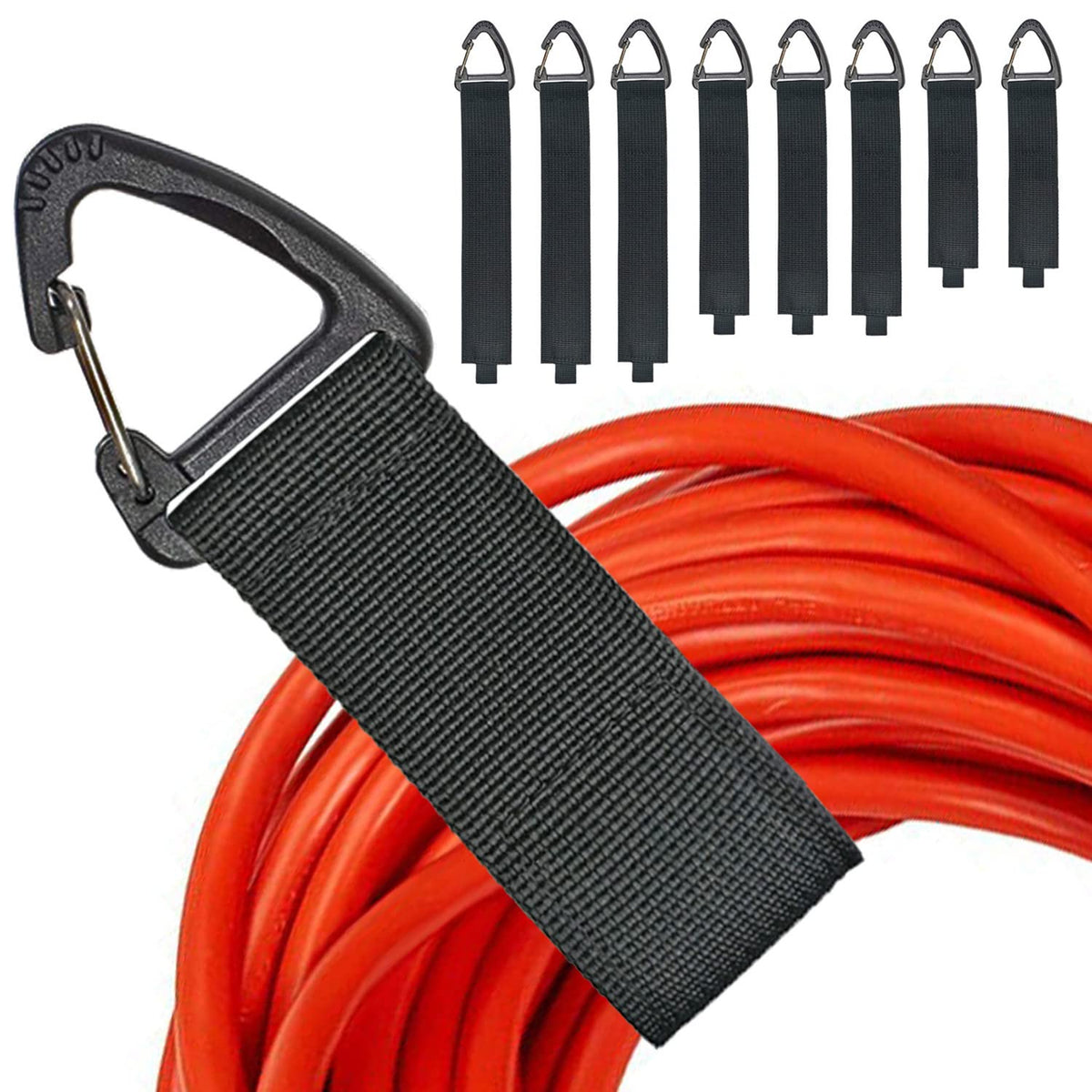 ZTSXLLIM Extension Cord Organizer hanging to simplify garage storage.
