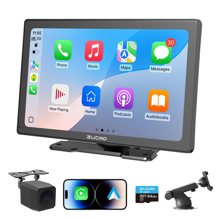 ZUCWO front panel showing 9-inch display and icons, modernizes dashboard