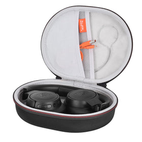 ZUJFPL gray case front view showing secure closure and travel-ready protection