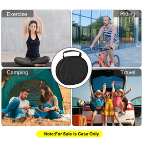 ZUJFPL case slipped into backpack demonstrating portability and convenience