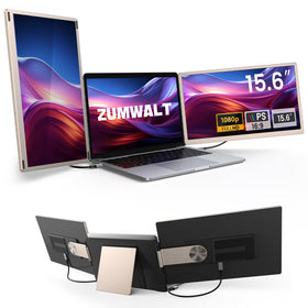 Zumwalt 15.6-inch screen extender triple display for efficient multitasking