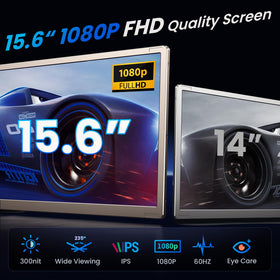 Zumwalt triple-monitor with 235-degree rotation for flexible viewing angles