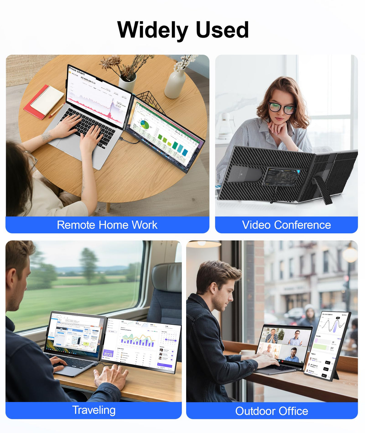 Zumwalt USB-C plug-and-play connection expands your workspace without drivers.