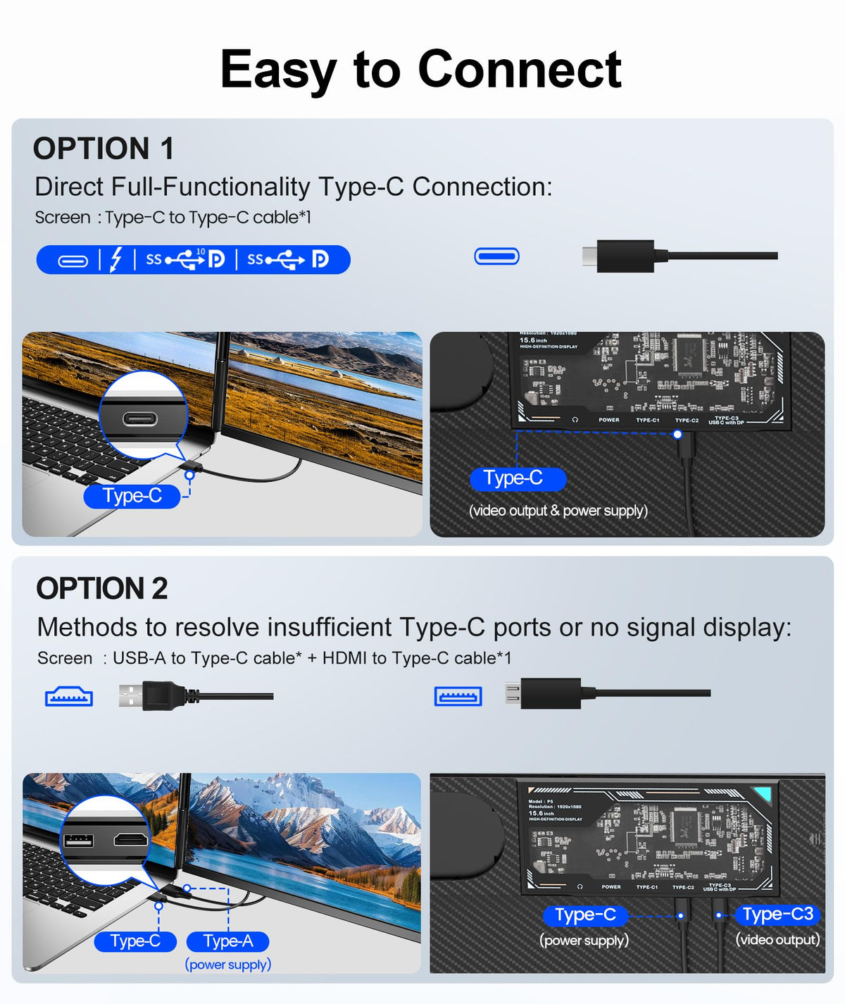 Zumwalt 1080p IPS display delivers vivid colors and sharp detail for work or entertainment.