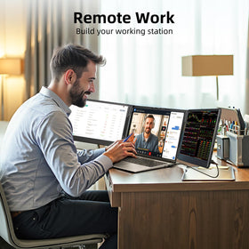 zumwalt-travel-pouch keeps the triple monitor safe on the move.