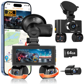 Zunfly 360 view front camera captures road details clearly for safer drives.