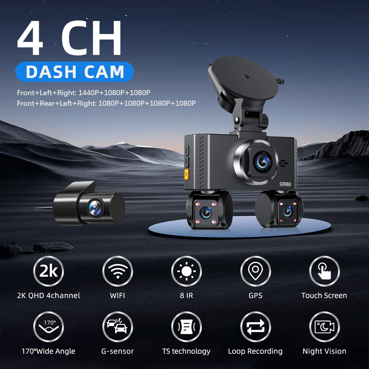 Zunfly 360 view interior cameras monitor cabin activity with clarity.
