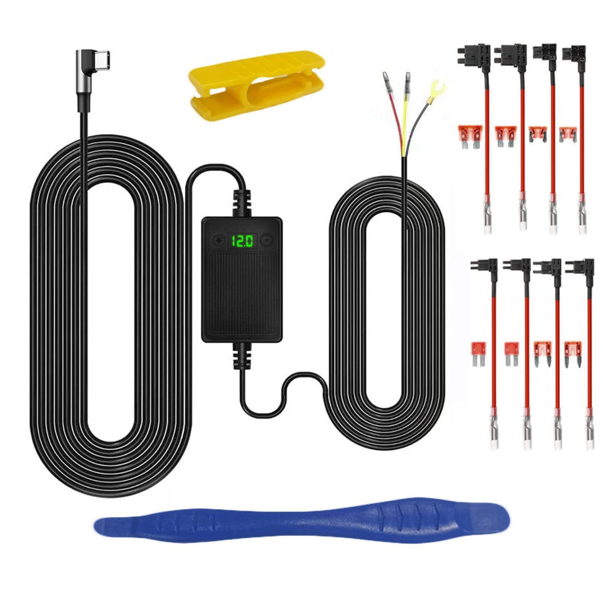 Zunfly dashcam hardwire kit installation for a clean, hidden wiring setup.