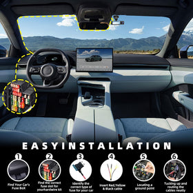 Zunfly dashcam multi fuse adapters ensure broad vehicle compatibility and safety.