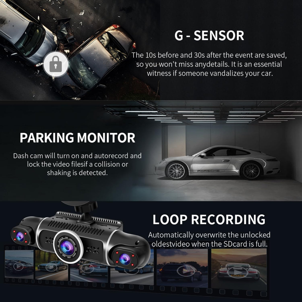 Zunfly W2 interior camera monitors cabin activity clearly.