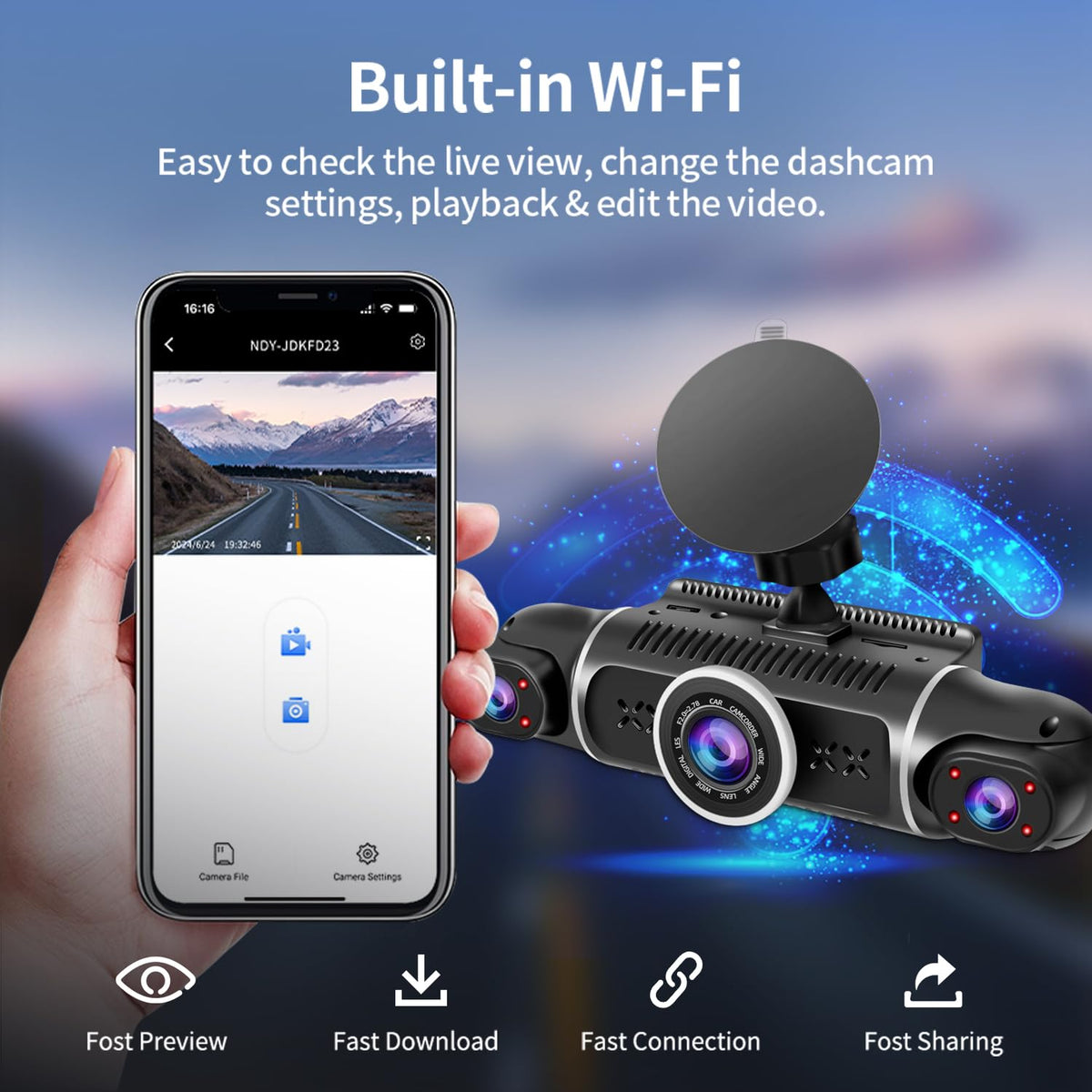Zunfly W2 GPS and WiFi enable rapid transfers and tagging.