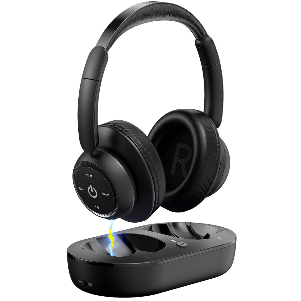 ZUPVIY front view headphones showing comfortable fit and premium finish for long use