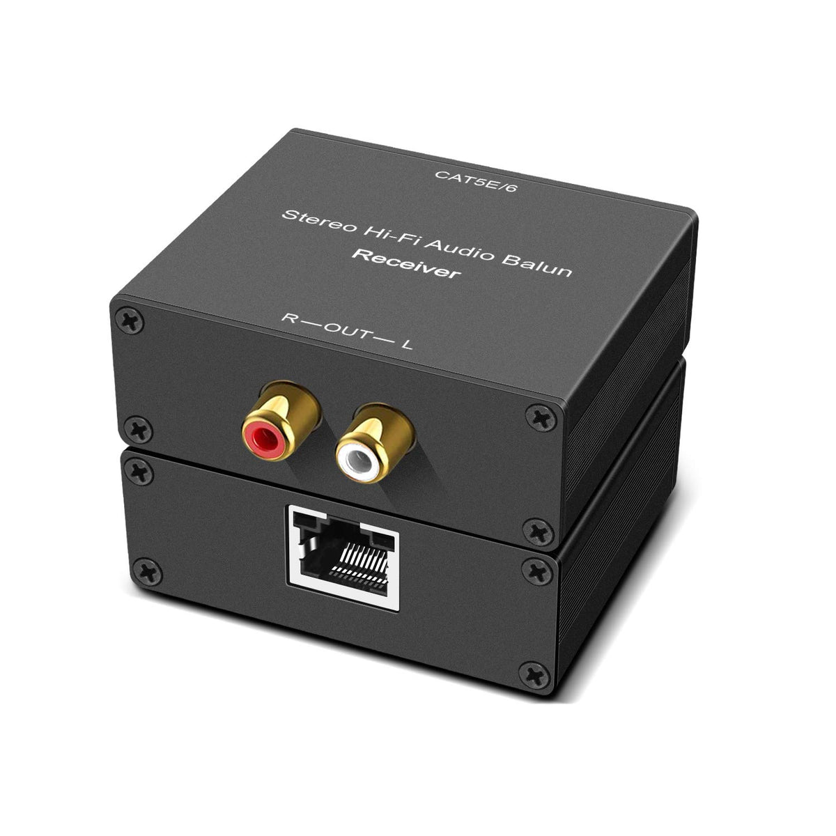 ZUZONG stereo balun receiver connects to hi‑fi system