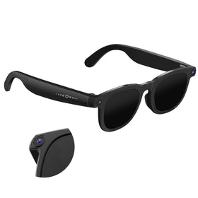 Zuzupord smart glasses front view shows hands-free recording for adventures.