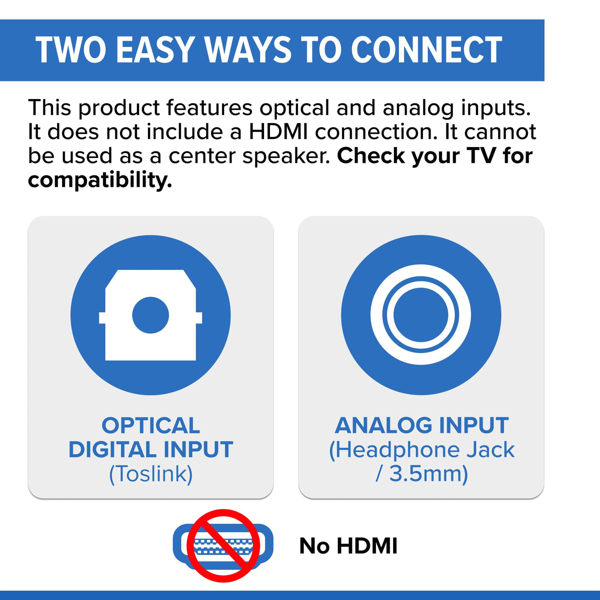Dolby Digital decoding on ZVOX AV100 enhances movie and show audio.
