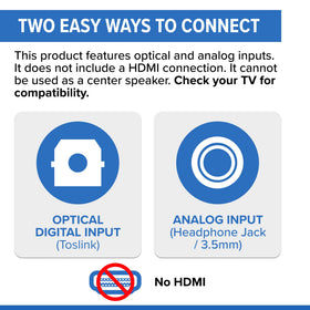 ZVOX Dolby Digital decoding offers cinematic balance of voices and effects.