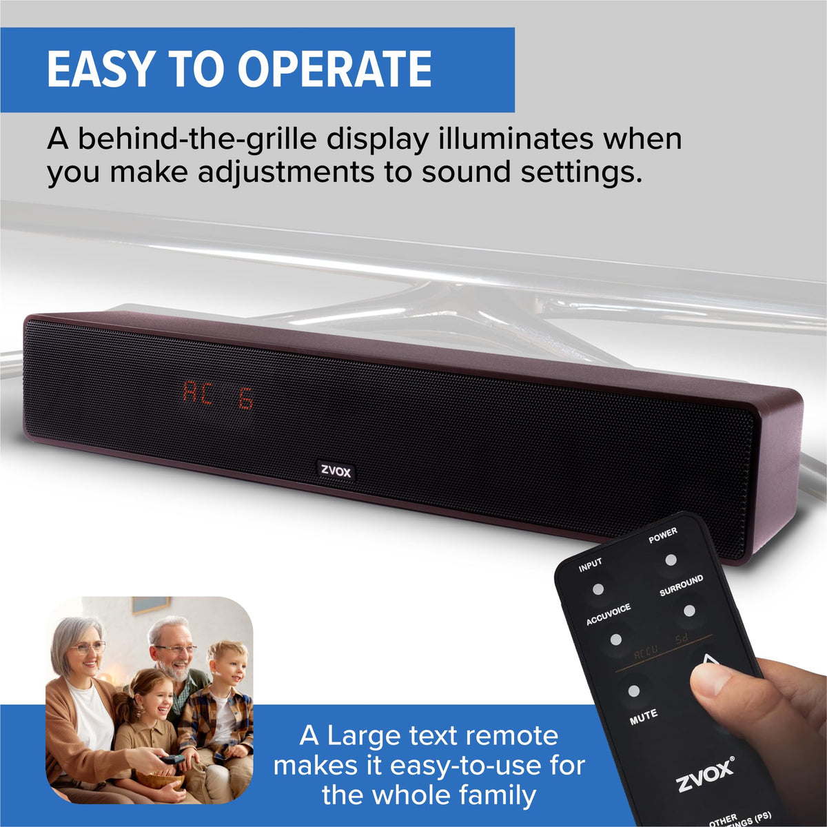ZVOX TV compatibility note about HDMI ARC considerations.
