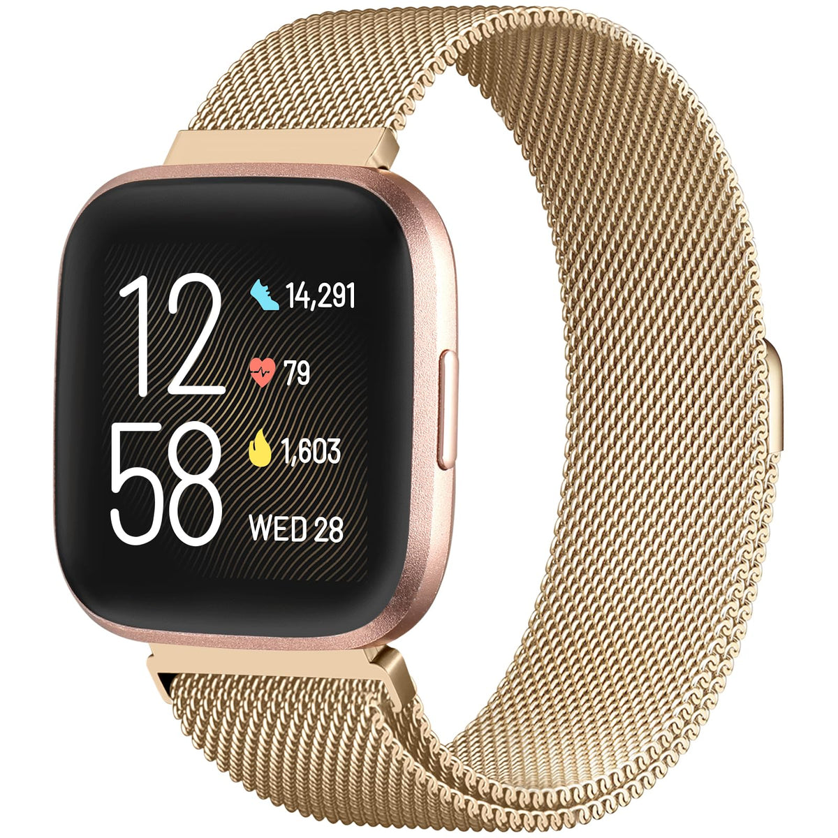 ZWGKKYGYH Versa band in rose gold for Versa, elegant everyday wear