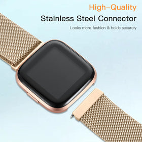 ZWGKKYGYH Versa band in royal gold for Versa, secure magnetic closure