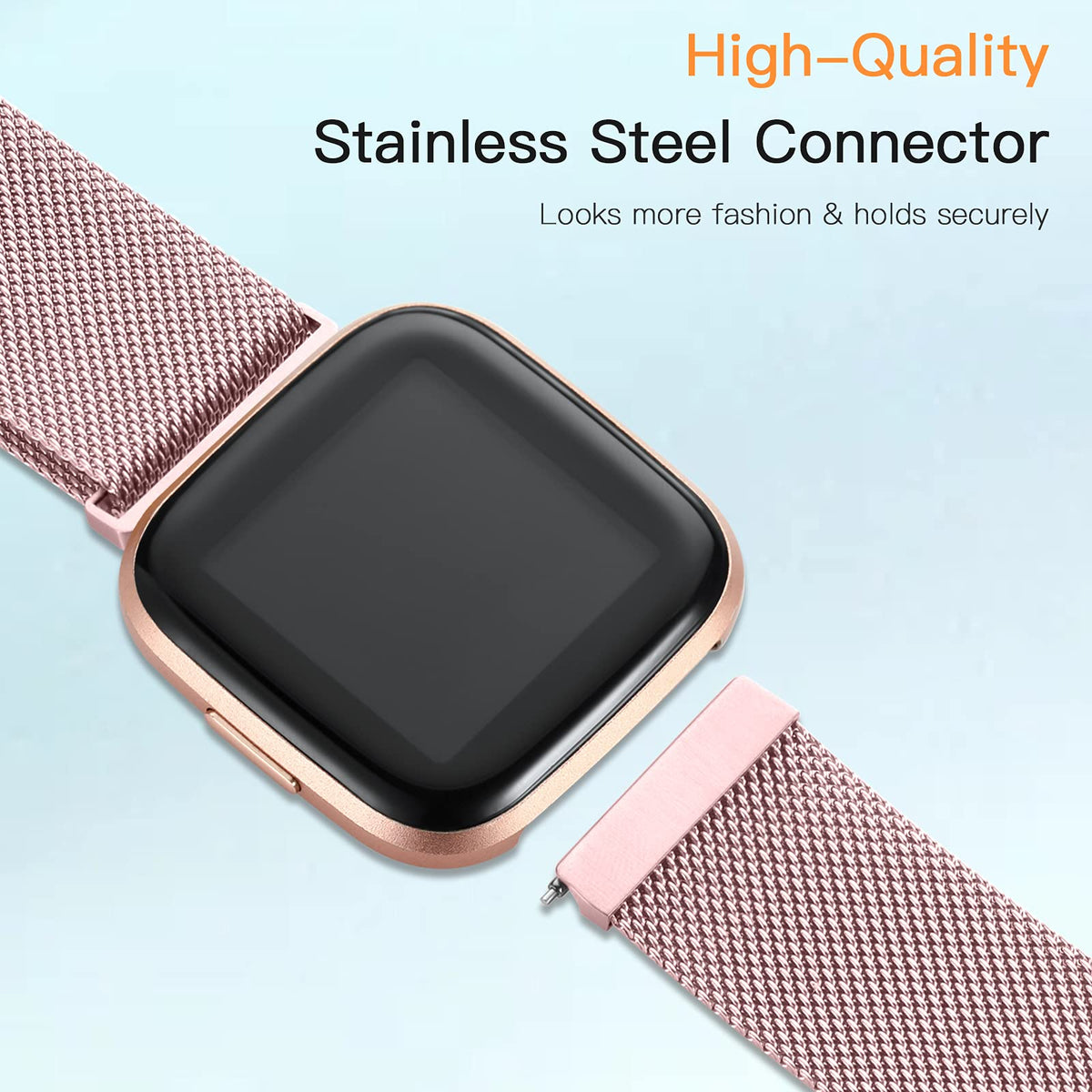 ZWGKKYGYH metal mesh band closeup highlights refined texture for daily wear