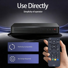 ZWP NC098 in hand controlling Philips BDP1502 for convenient playback