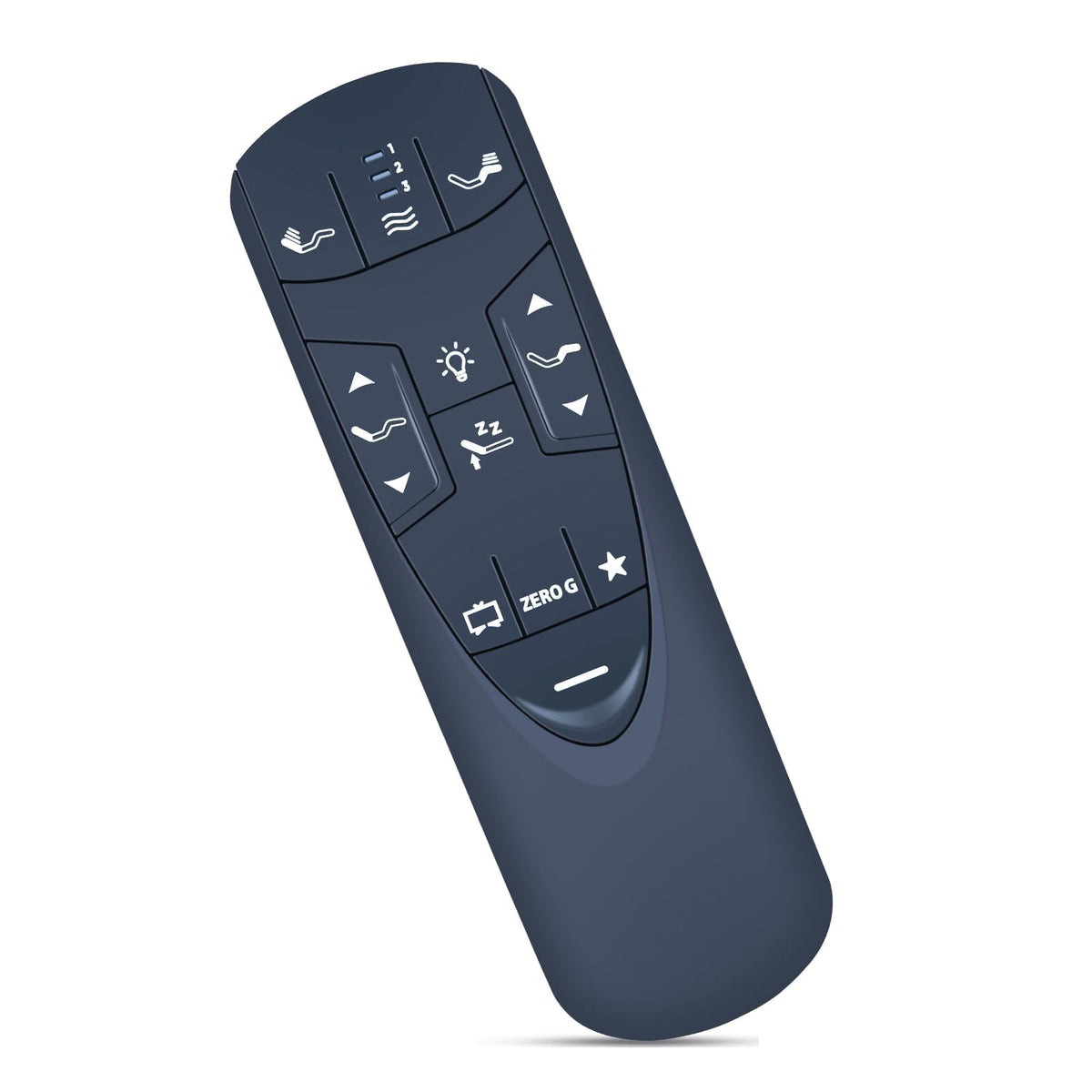 ZWP RF502A remote front view for easy bed adjustments