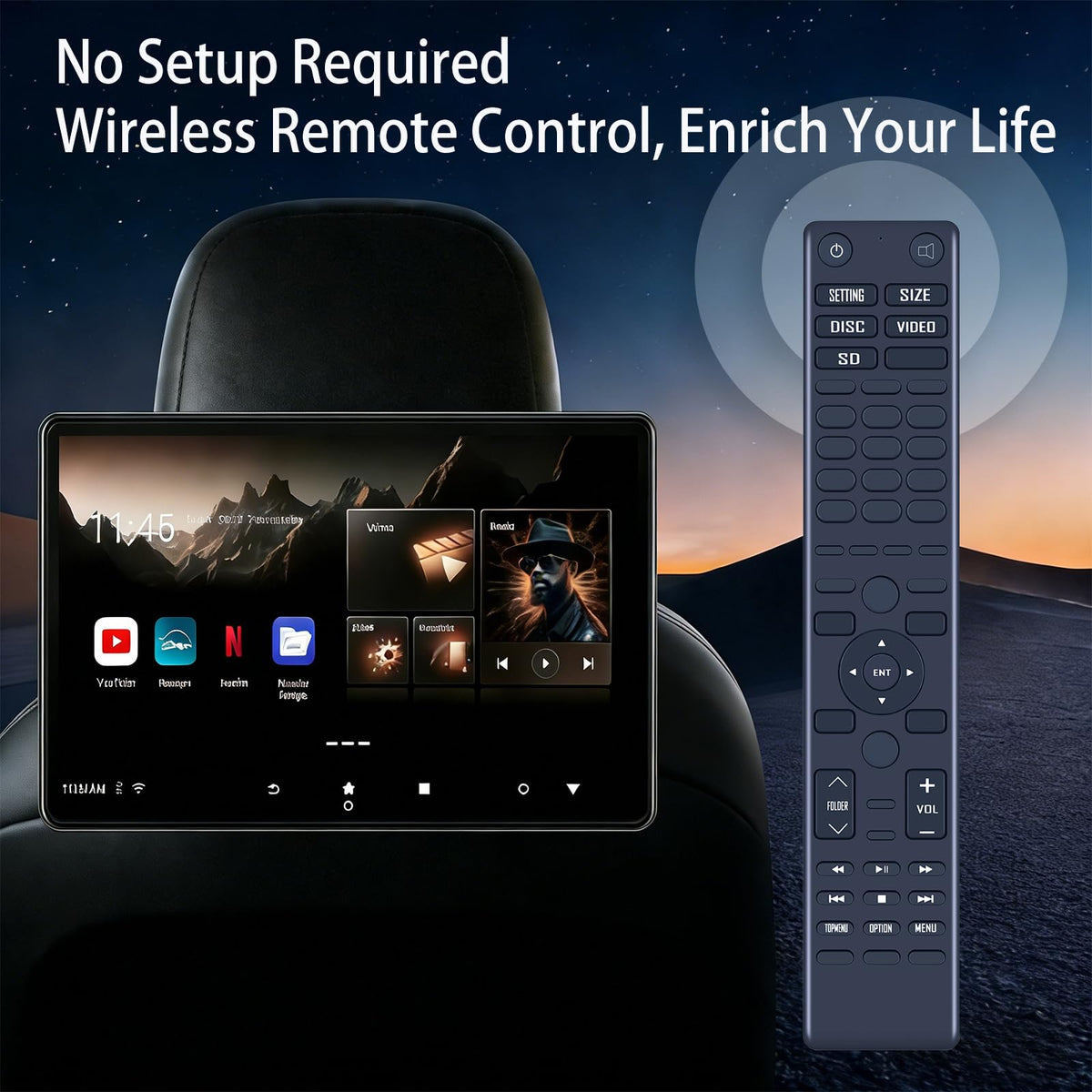 ZWP remote held in hand for size comparison and ergonomic benefit