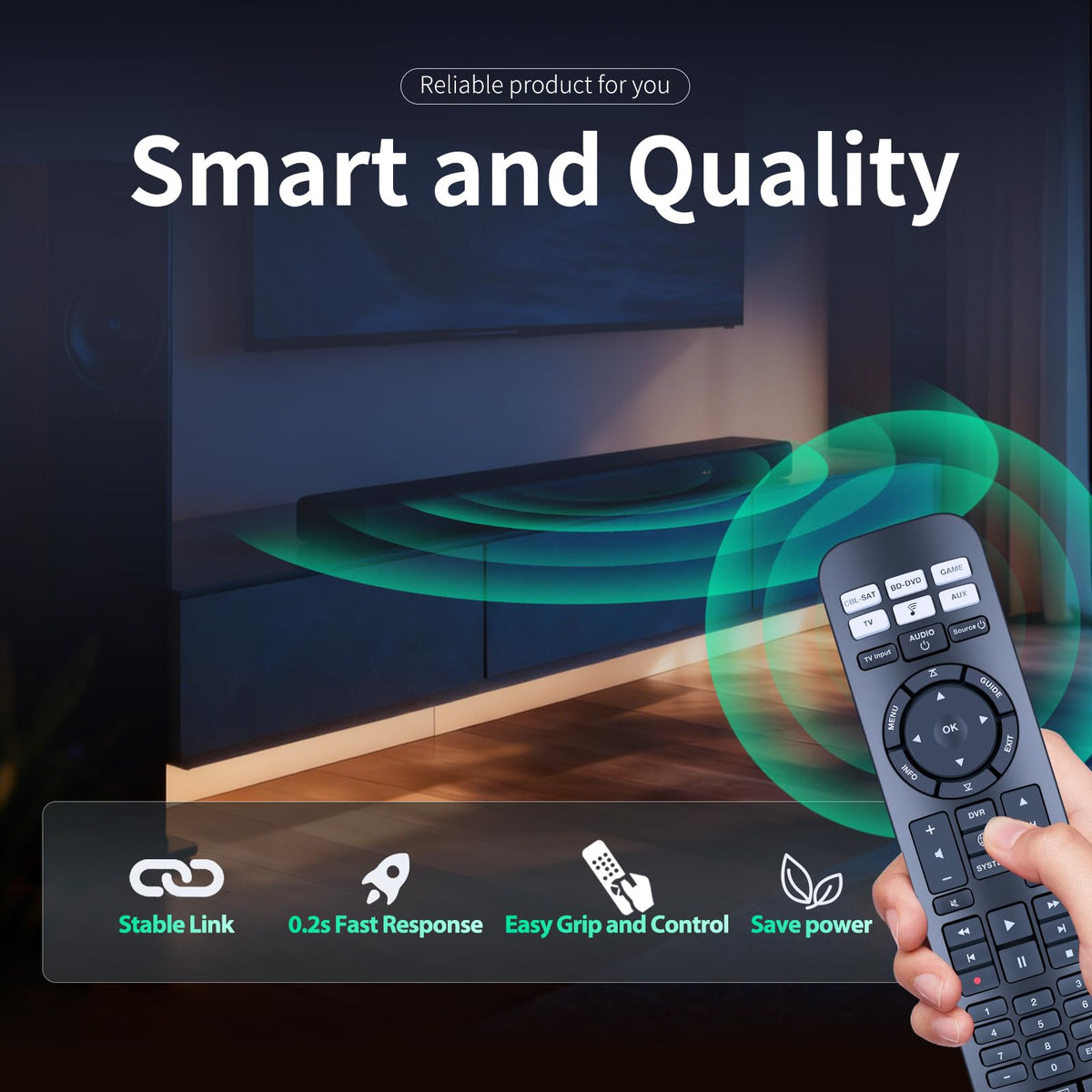 ZWP remote back with open battery compartment demonstrating user-replaceable power for longevity