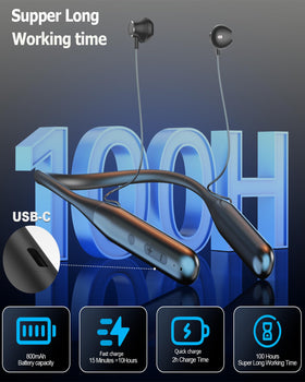 ZXQ neckband fast-charging: 15-minute boost for hours of playback