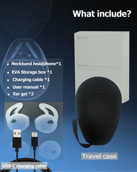 ZXQ UV-coated silicone neckband with elastic steel wire for durability