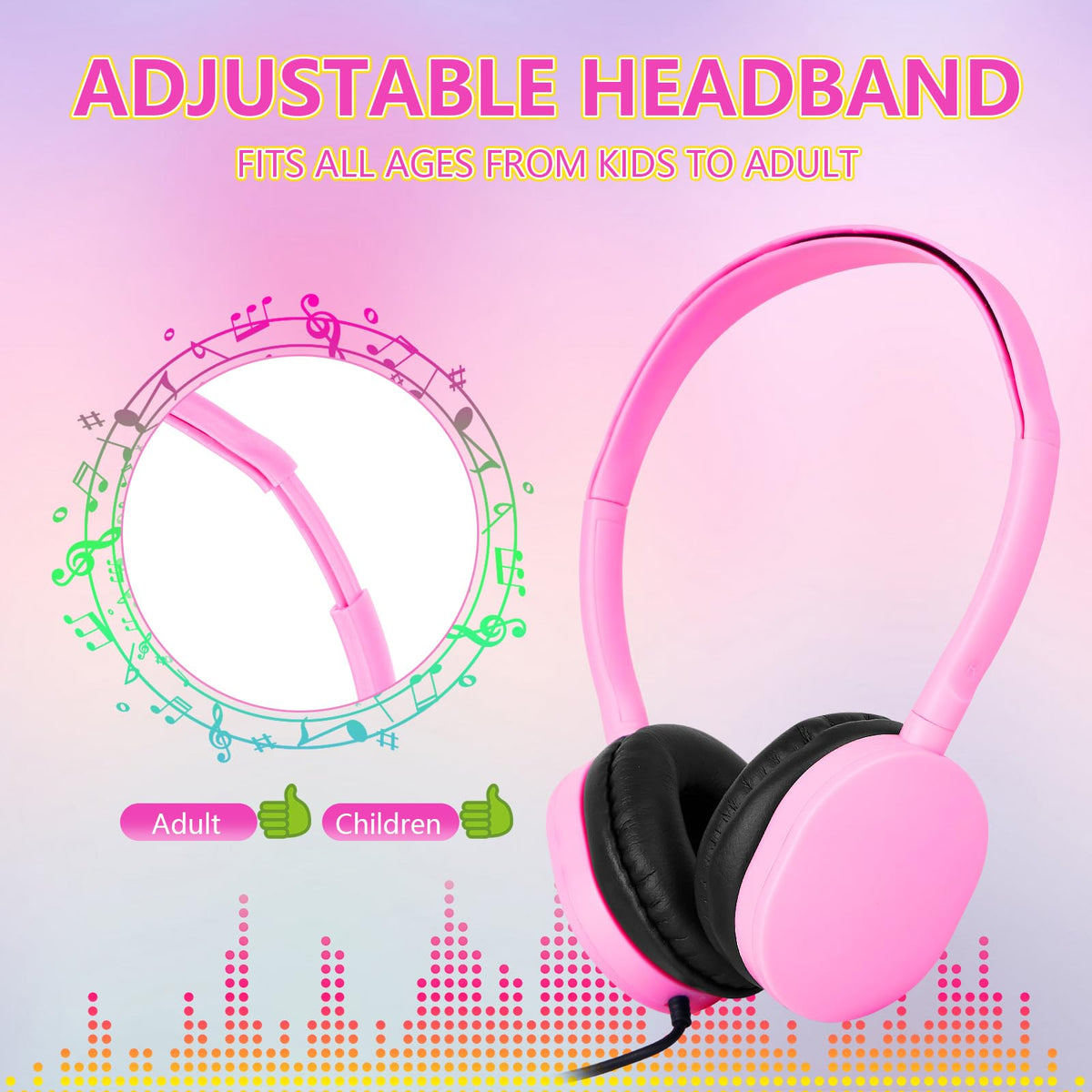 ZXQZYM cushioned ear pad close-up, soft padding for comfortable student wear