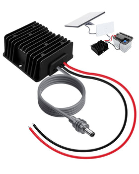 ZXWATC Starlink Gen3 step-up adapter close-up of rugged aluminum shell for outdoor use.