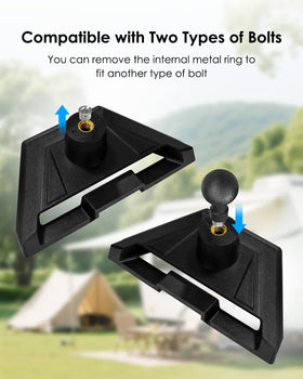 ZXWATC side profile of mount and adjustable adapter, precise angle locking benefit