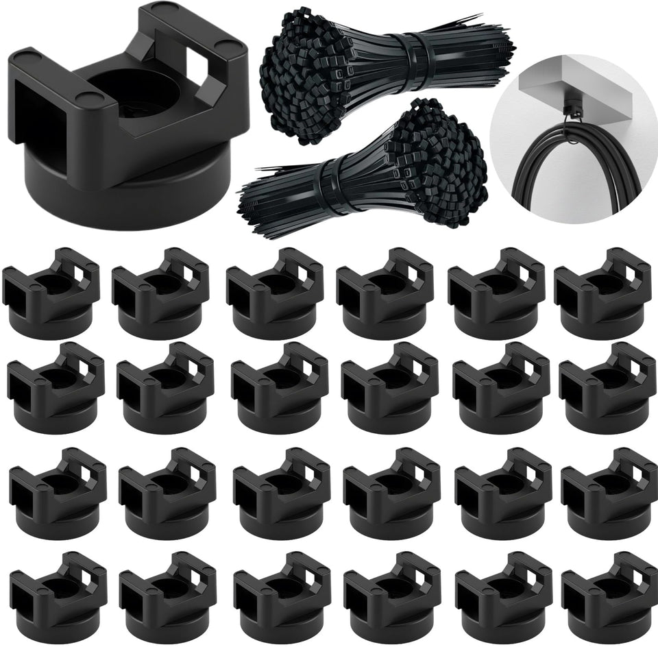ZyCooom front packaging displaying full 225-piece cable tie kit for fast setup