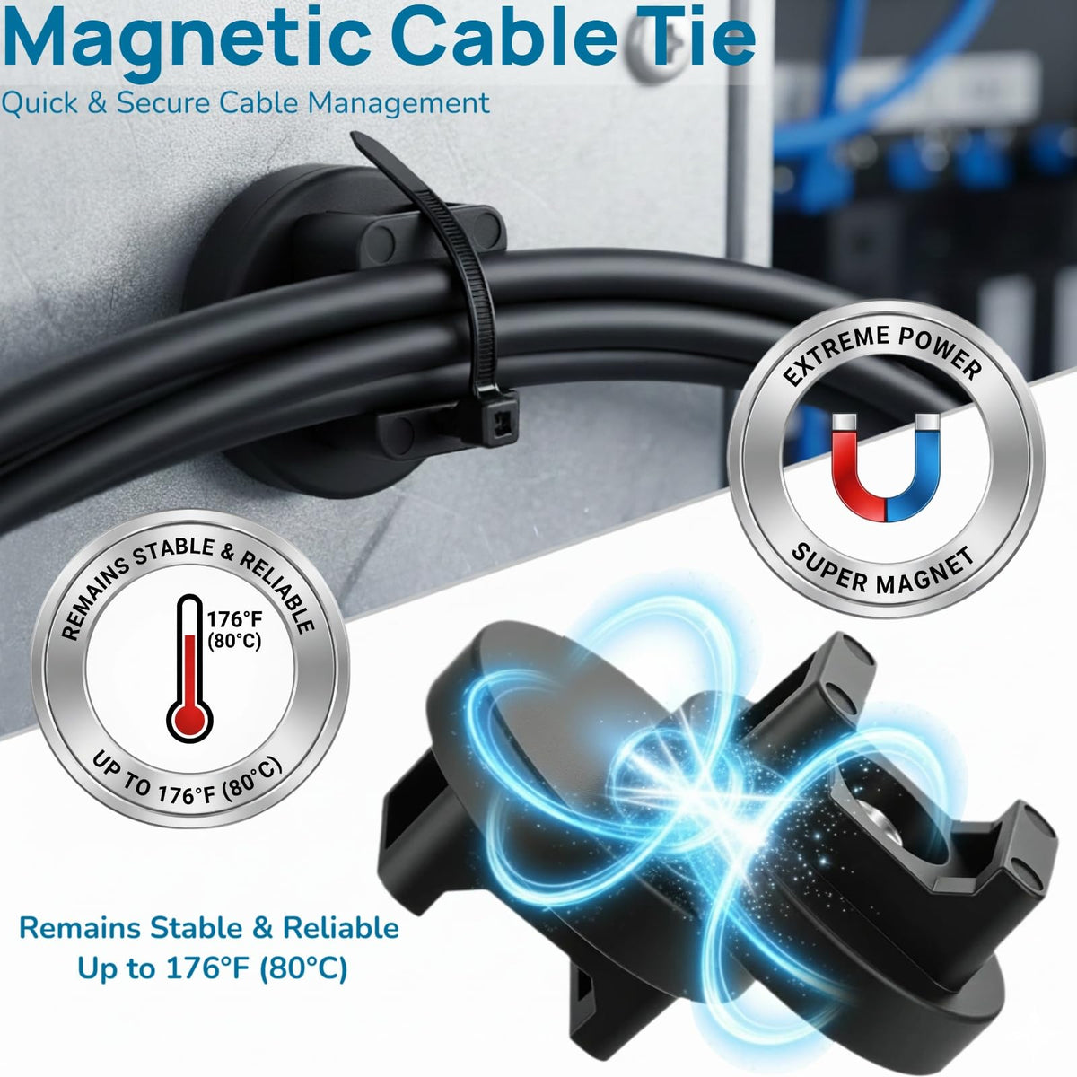 ZyCooom magnetic base close-up with rubber coating protecting surfaces