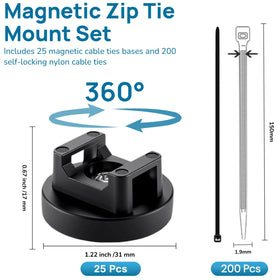 ZyCooom nylon cable ties detail showing strong self-locking benefit