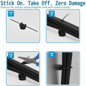 ZyCooom organizing server rack cables neatly for improved airflow and access