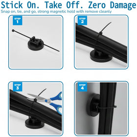 ZyCooom installed on vehicle frame securing automotive wiring safely