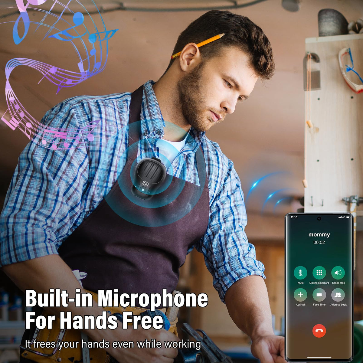 ZYHKON Bluetooth 5.4 ensures fast, stable device pairing.