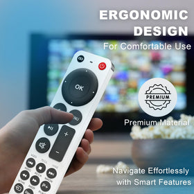 ZYK Apple TV remote being used for simple setup