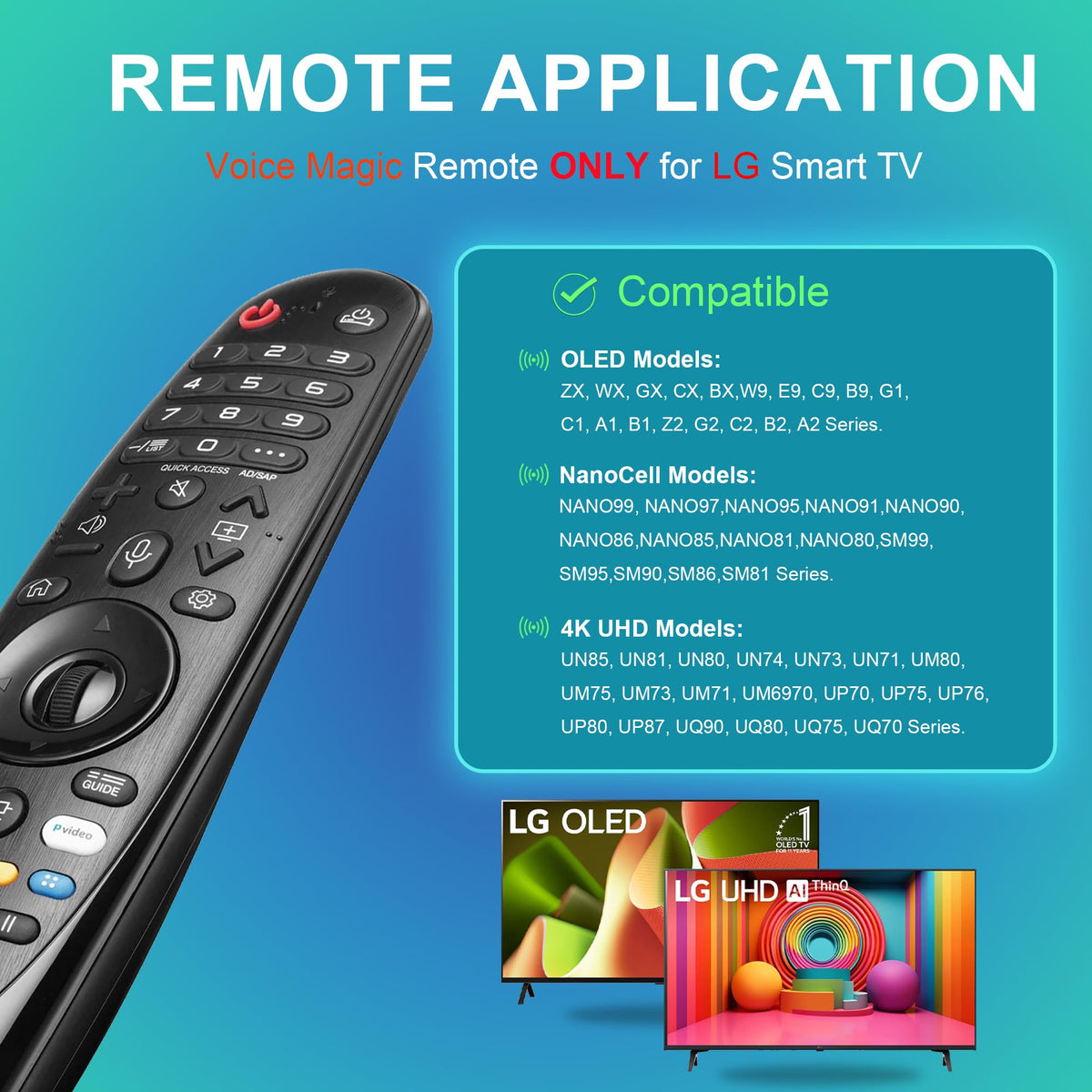 ZYK remote back open to show battery compartment for quick battery replacement