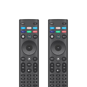 ZYK Replacement XRT140 remote front view for VIZIO TVs with quick access shortcuts