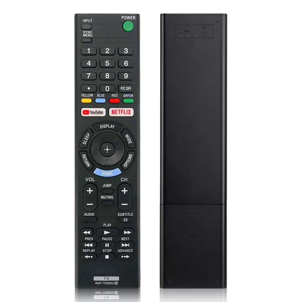 ZYK universal remote for Sony Bravia front view—ready to use straight out of the box.