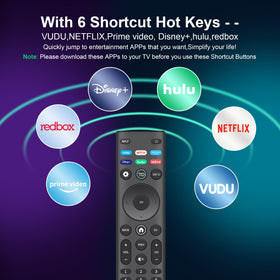 ZYK Vizio remote glossy finish resists fingerprints for everyday use