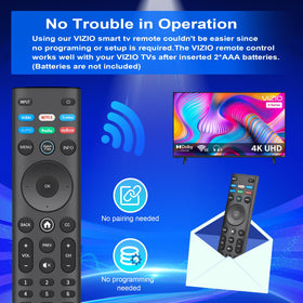 ZYK VIZIO remote durable material detail for long-lasting use.
