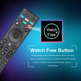 ZYK Vizio remote shortcuts panel demonstrates instant access to streaming apps