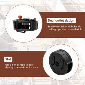 Zylaer open lid loading detail with visible inner spool for fast wire replacement