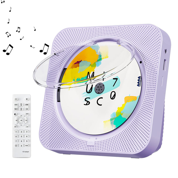 ZYOKATA front packaging view showing purple boombox and benefits of all-in-one playback