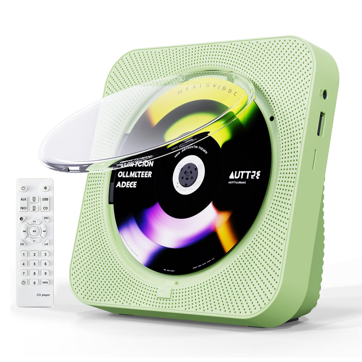 ZYOKATA front panel in green showing buttons and speakers for easy control